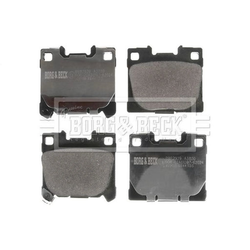 Borg & Beck 4 x Rear Brake Pad Set BBP2929