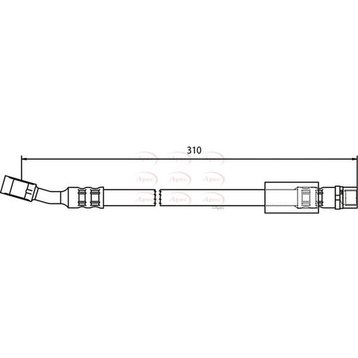 Apec Brake Hydraulic Hose Line Front HOS3445