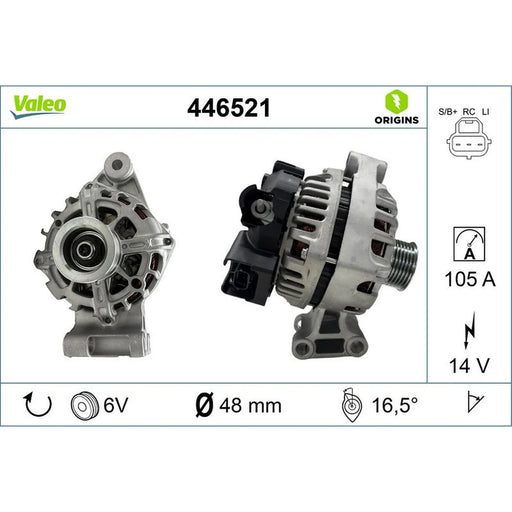 Valeo Car Alternator 12V 446521
