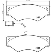 DON Front Brake Pad Set CVP017