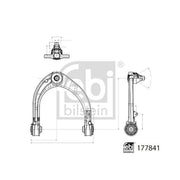 Febi Control/Trailing Arm Front Right 177841
