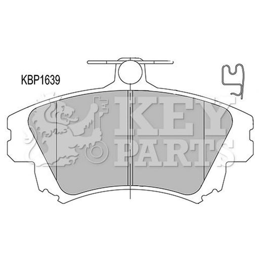 Key Parts 4 x Front Brake Pad Set KBP1639