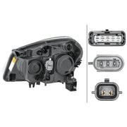 Hella Headlight Headlamp H7/H7 Right 1EF 238 042-021