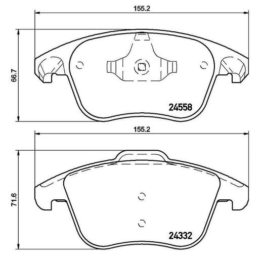 Brembo Front Brake Pad Set P61117