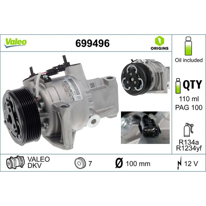 Valeo Air Conditioning Compressor 699496