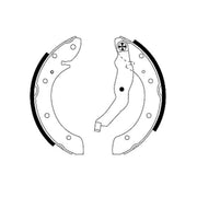 Mintex Brake Shoe Set Axle Kit MFR406