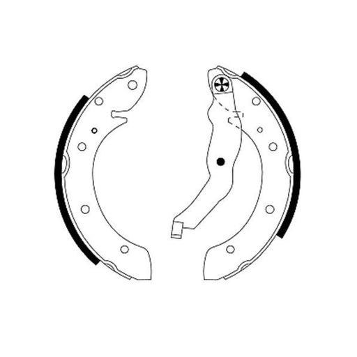 Mintex Brake Shoe Set Axle Kit MFR406