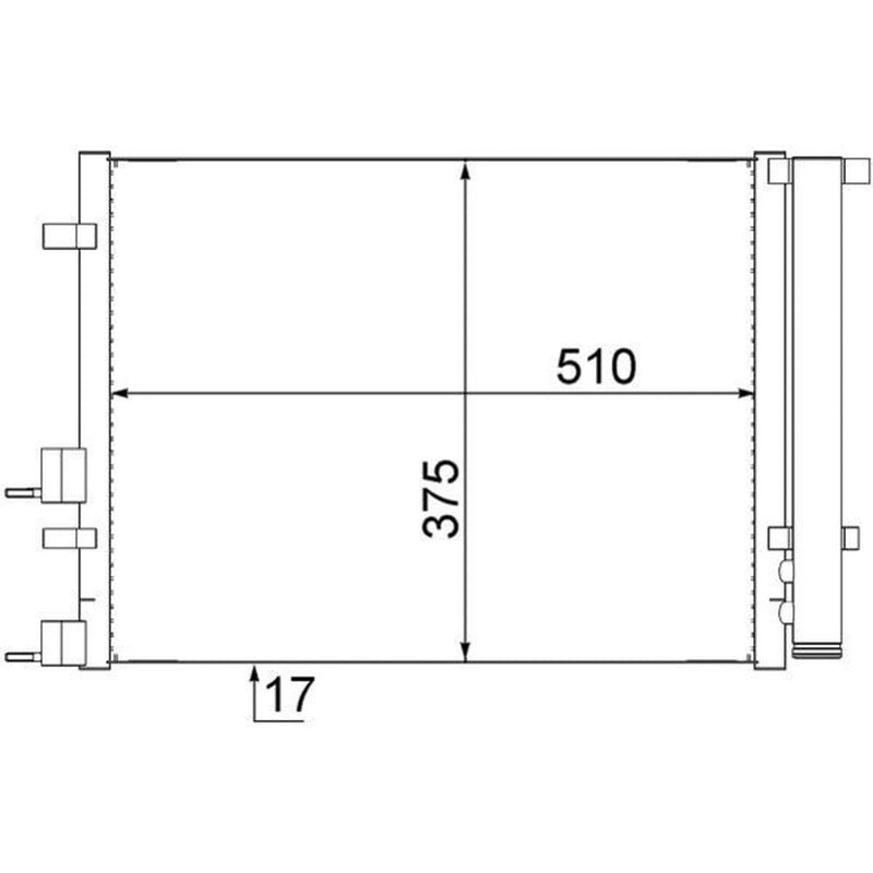 Mahle Air Conditioning Condenser AC 731 000S