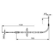Bosch Handbrake Cable Front 1 987 482 867