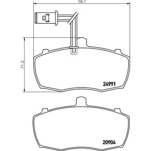 Mintex Front Brake Pad Set MDB2859