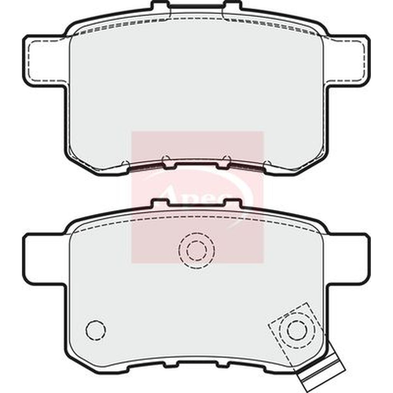 Apec Brake Pad Set PAD1637