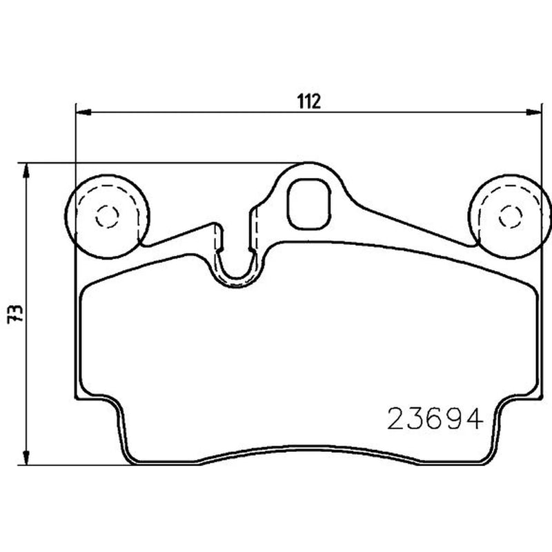 Mintex Rear Brake Pad Set MDB2752