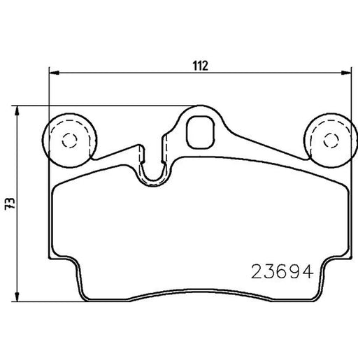 Mintex Rear Brake Pad Set MDB2752