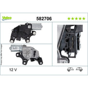Valeo Front/Rear Wiper Motor Left Rear 582706