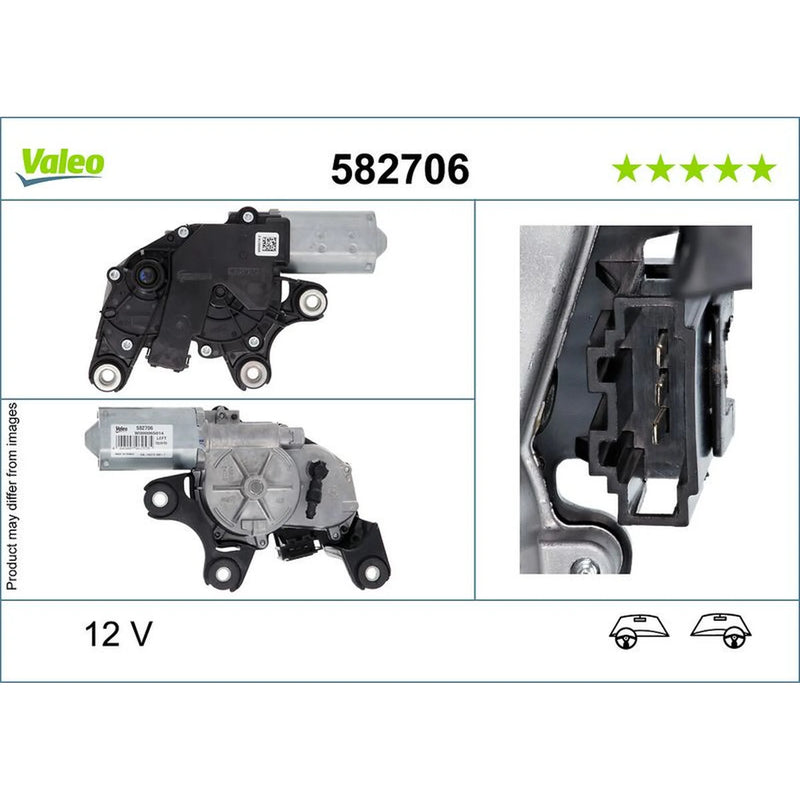 Valeo Front/Rear Wiper Motor Left Rear 582706