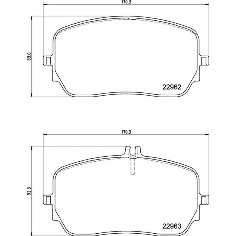 Brembo 4 x Front Brake Pad Set P50149