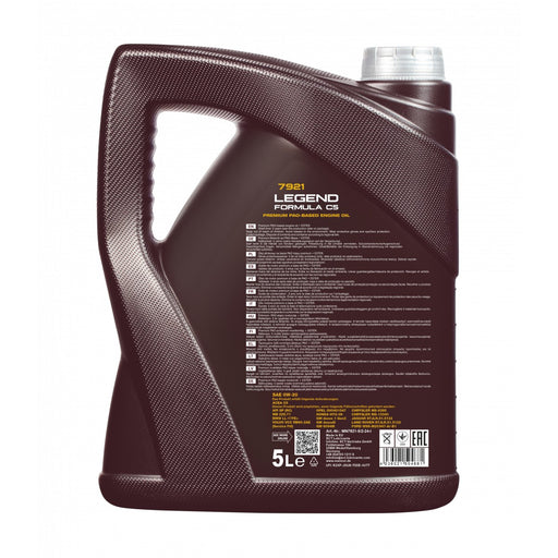 5L MANNOL 0W20 Legend Formula C5 Fully Synthetic Engine Oil API SP,MB 229.71