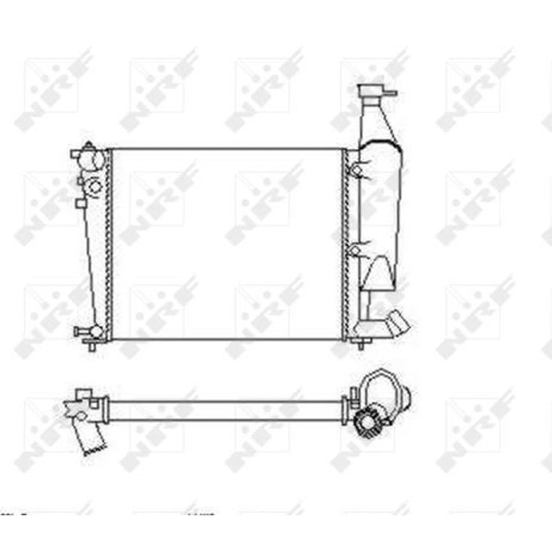 NRF Engine Radiator 54676