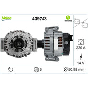 Valeo Car Alternator 12V 439743