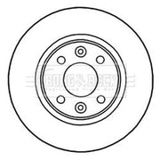 Borg & Beck 2 x Vented Front Brake Discs BBD5328