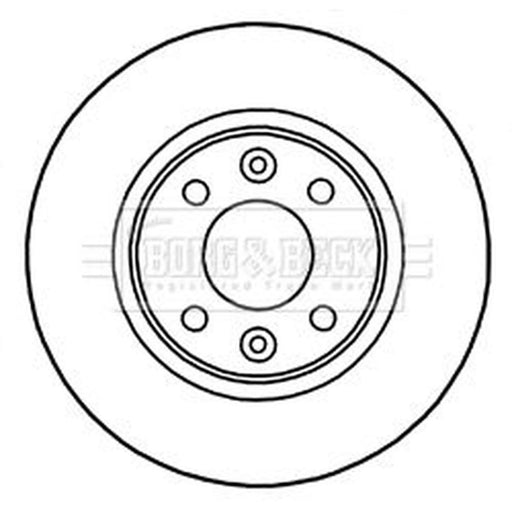 Borg & Beck 2 x Vented Front Brake Discs BBD5328