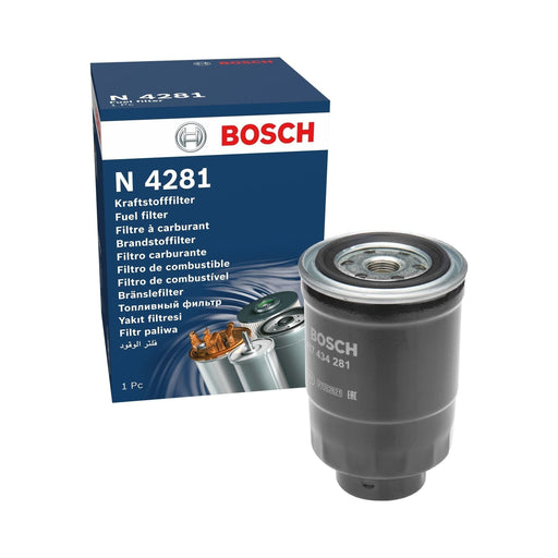 Genuine Bosch Car Fuel Filter N4281 Fits Nissan X-Trail Dci - 2.2 - 01-08 145743 Bosch  - Town Parts