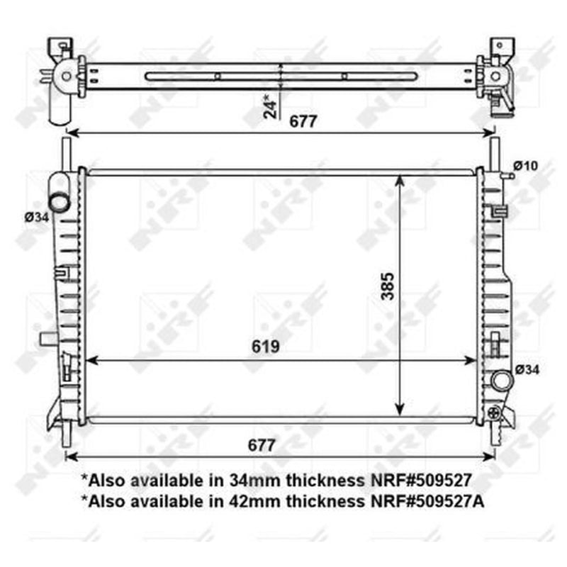 NRF Engine Radiator 56135