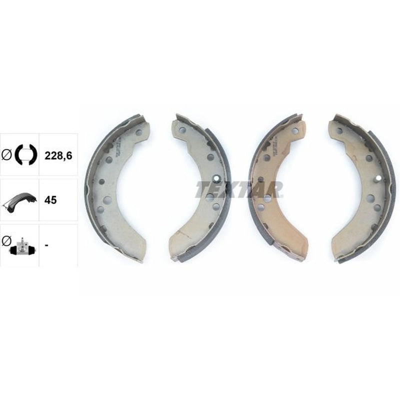Textar Brake Shoe Set Axle Kit 91037500