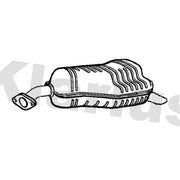 Klarius Box With Tail Pipe Rear KA79T