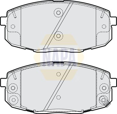 NAPA Front Brake Vented Discs & Pads fits HYUNDAI