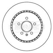 Borg & Beck 2 x Vented Rear Brake Discs BBD5246