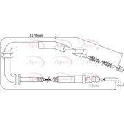 Apec Handbrake Cable Left Rear CAB1514