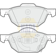 NAPA Front Brake Pad Set NBP1739