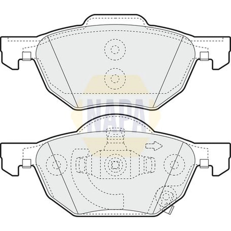NAPA Front Brake Pad Set NBP1739