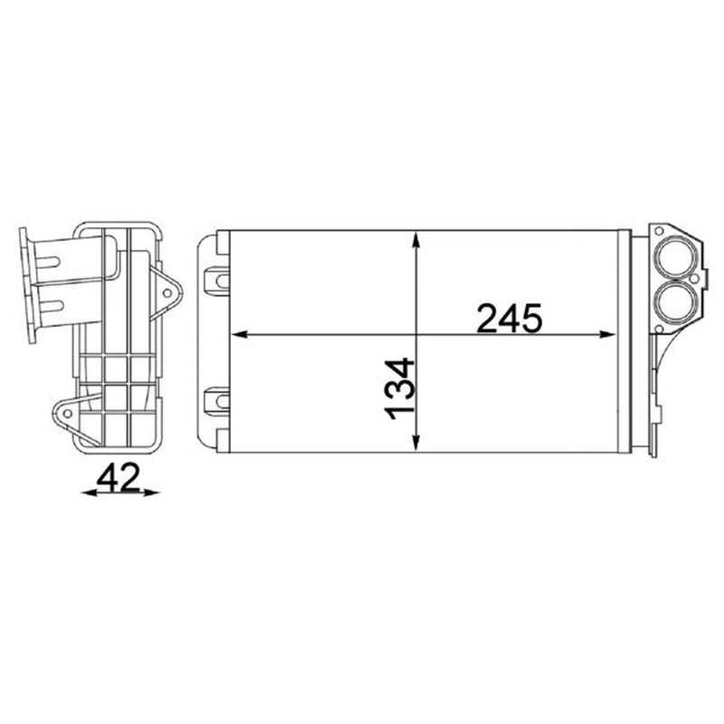 Mahle Heater Matrix Core Heat Exchanger AH 88 000S