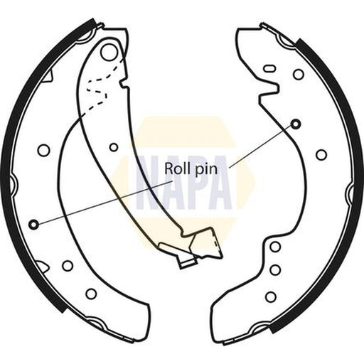 NAPA Brake Shoe Set Axle Kit NBS1020