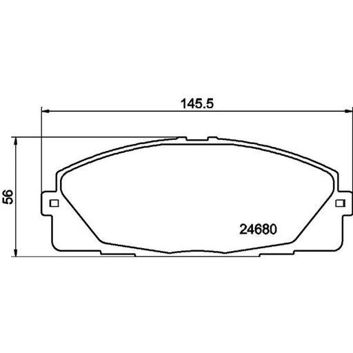 DON Front Brake Pad Set PCP1446
