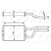 NRF Heater Matrix Core Heat Exchanger 58358