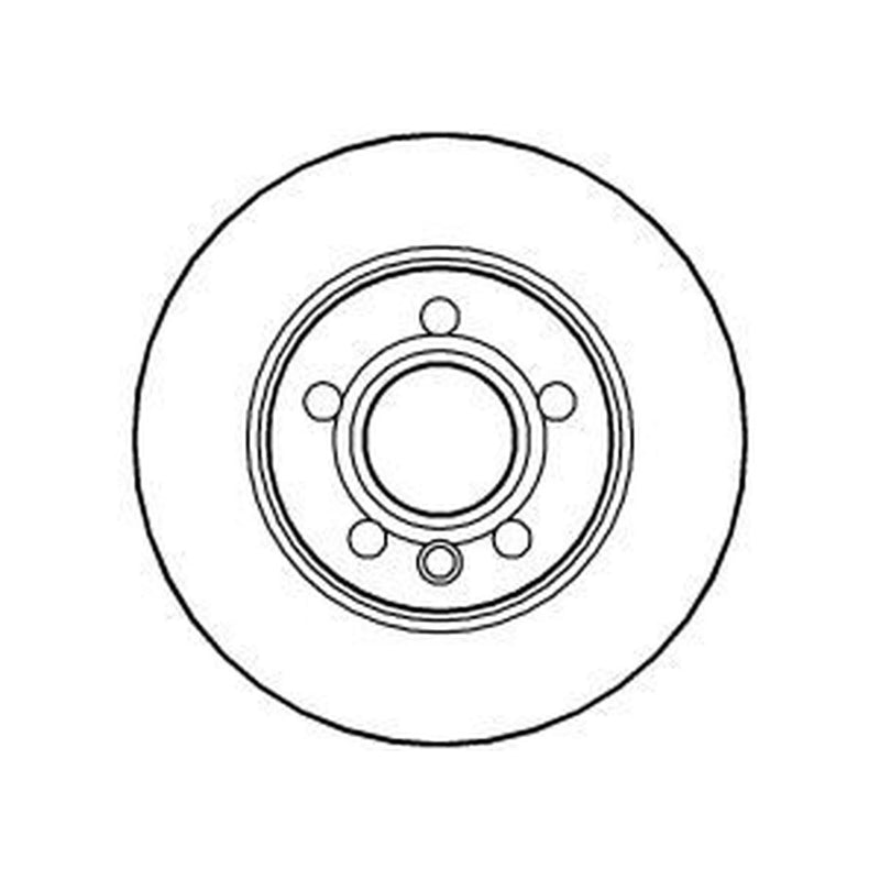 Abtex 2 x Solid Rear Brake Discs BD830S