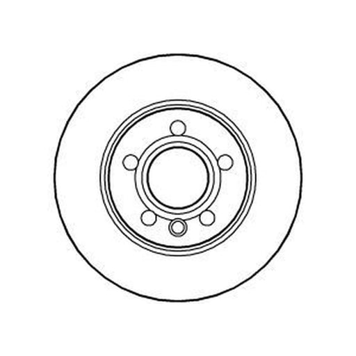 Abtex 2 x Solid Rear Brake Discs BD830S