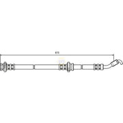 NAPA Brake Hydraulic Hose Line Front Left NBH1395