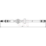 Apec Brake Hydraulic Hose Line Front HOS3858