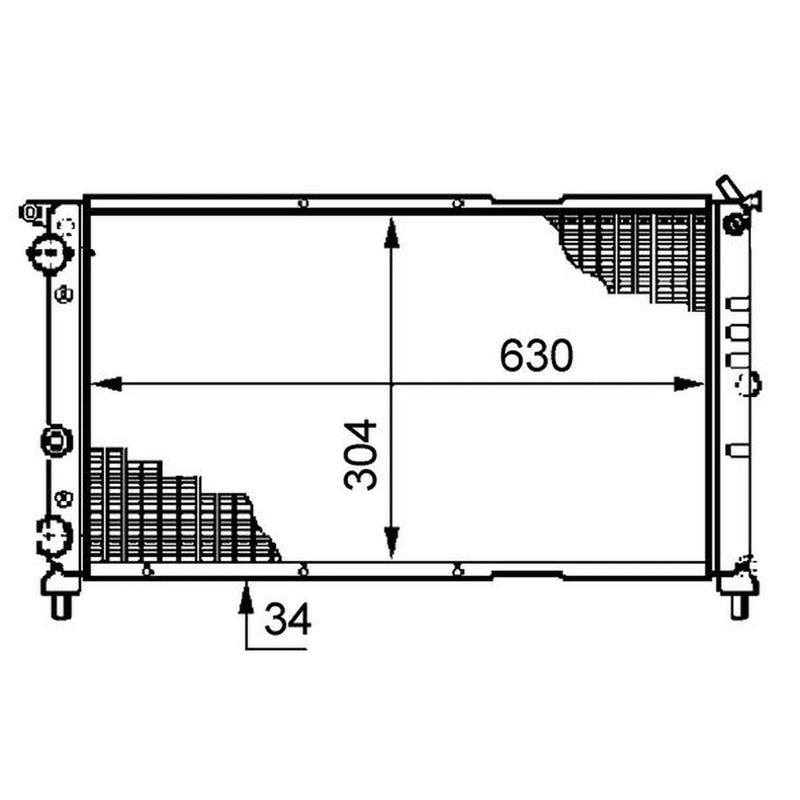 Mahle Engine Radiator CR 489 000S