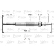 Valeo Diesel Engine Glow Plug 345109