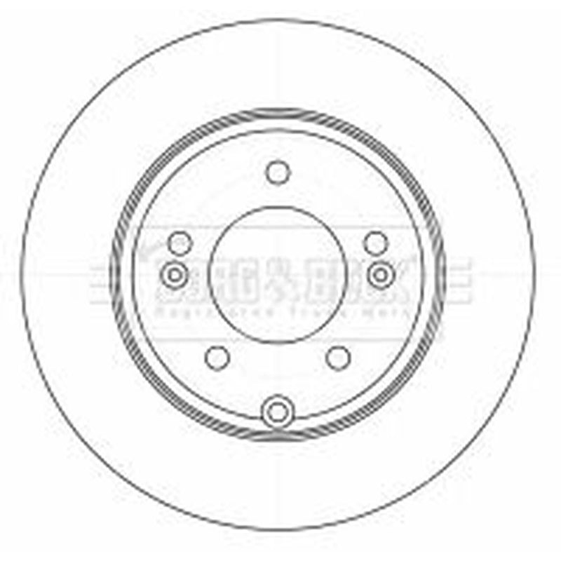 Borg & Beck 2 x Solid Rear Brake Discs BBD4525