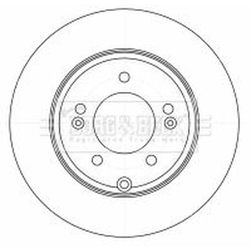 Borg & Beck 2 x Solid Rear Brake Discs BBD4525