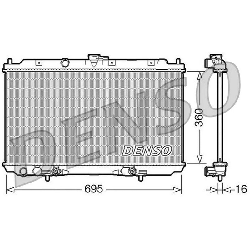 Denso Engine Radiator DRM46024