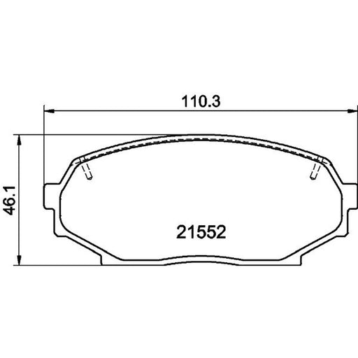 Mintex Front Brake Pad Set MDB1413