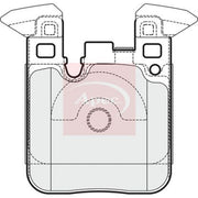 Apec Rear Brake Pad Set PAD1943
