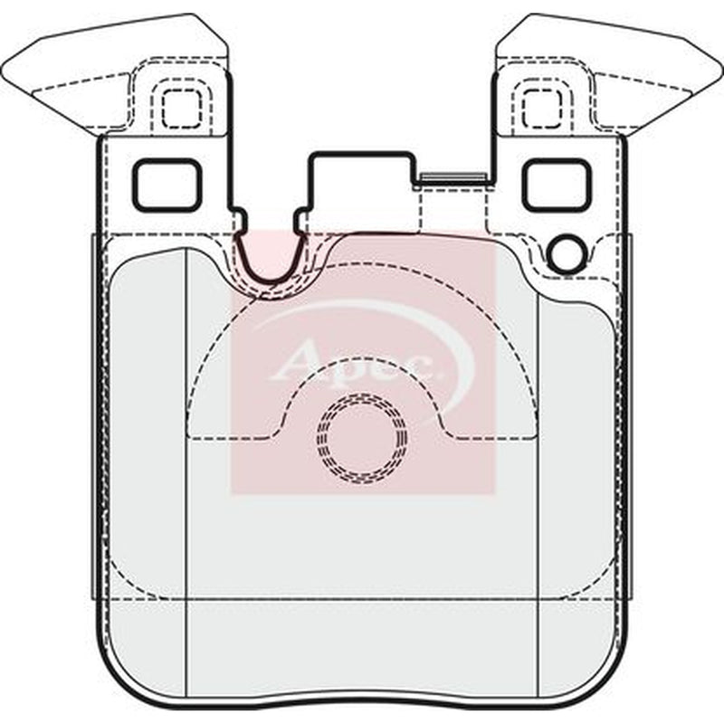 Apec Rear Brake Pad Set PAD1943